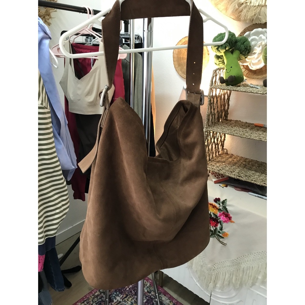 Free People We The Free Honor Hobo Bag cow Leather Saddle Brown - Picture 2 of 9